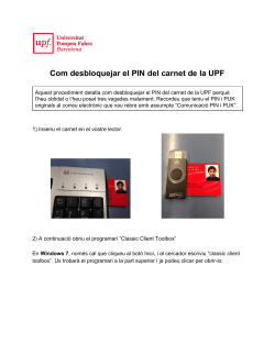 Com desbloquejar el PIN