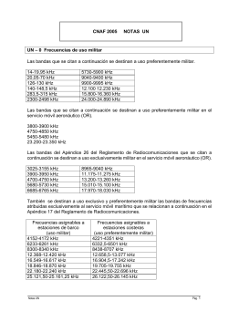 Cuadro Nacional de Atribuci n de Frecuencias (CNAF)