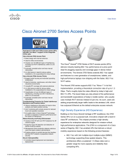 CISCO SYSTEMS AIRONET AP2702I