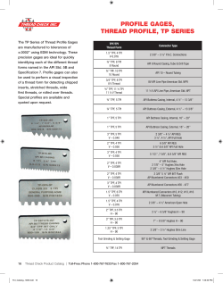 examples of thread profile gages