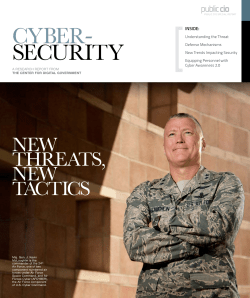 Cybersecurity: New Threats, New Tactics