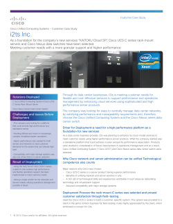 I2TS Meets Customer Needs with High Performance
