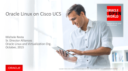 Oracle Linux on Cisco UCS