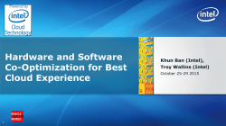 Hardware and Software Co-Optimization for Best Cloud Experience