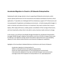 Accelerate Migration to Oracle's JD Edwards EnterpriseOne