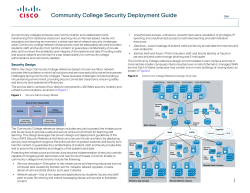 Community College Security Deployment Guide