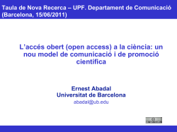 Presentaci de la sessi