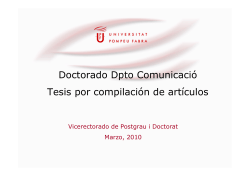 modalitat de tesis per compendi de publicacions