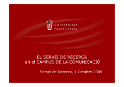 Servei de Recerca Campus de la Comunicaci