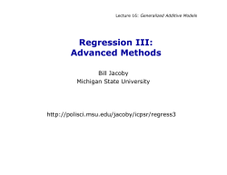 additive models