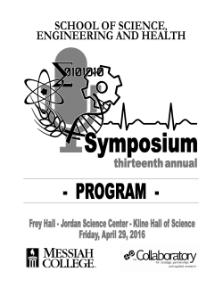 2016 Abbreviated Program Booklet