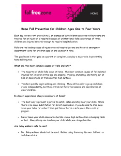 "Home Fall Prevention for Children Ages One to Four Years"