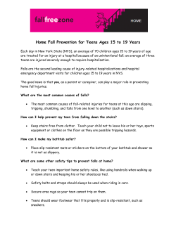 "Home Fall Prevention for Teens Ages 15 to 19 Years"