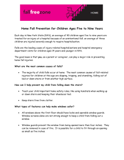 "Home Fall Prevention for Children Ages Five to Nine Years"