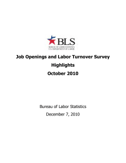 JOLTS Graphs and Highlights