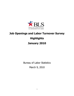 JOLTS Graphs and Highlights