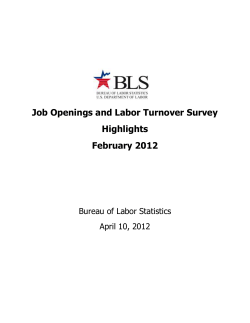 JOLTS Graphs and Highlights