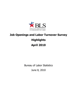 JOLTS Graphs and Highlights