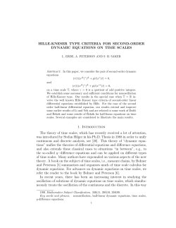 HilleHalf linear