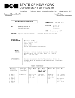 97ADM03 - Spousal Impoverishment: Allowance Increases for 1997