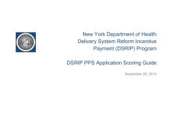 DSRIP PPS Application Scoring Guide