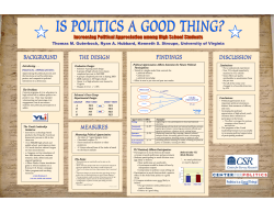 CSR AAPOR Poster presentation Youth Leadership Initiative survey