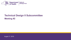 Technical Design II Subcommittee