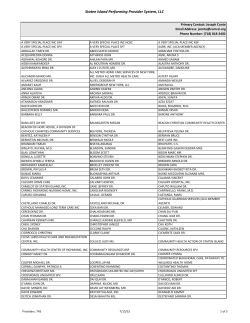 Staten Island Performing Provider System, LLC