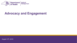 Advocacy and Engagement