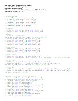 Medicaid Grouper - SAS Code