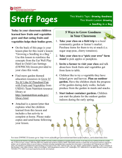 Growing Goodness Staff Pages