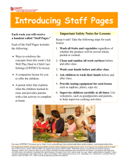 Introducing Staff Pages