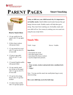 Smart Snacking Parent Pages