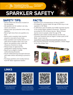sparkler safety