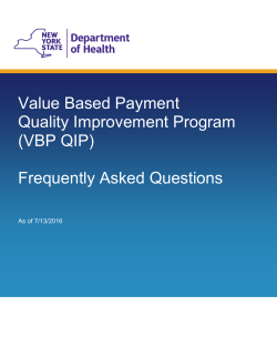 VBP QIP FAQs