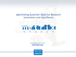 METRIX Powerpoint 3/11/2013 (PDF, 2MB)