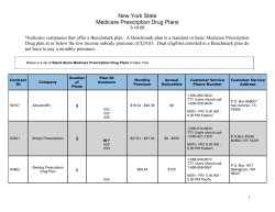 New York State Medicare Prescription Drug Plans
