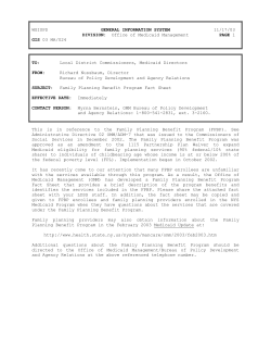 03MA024 - Family Planning Benefit Program Fact Sheet