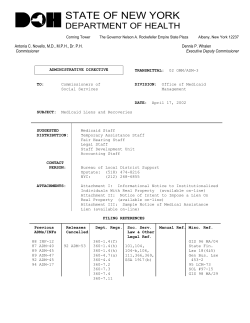 02ADM-03 - Medicaid Liens and Recoveries
