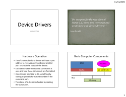 Device Drivers