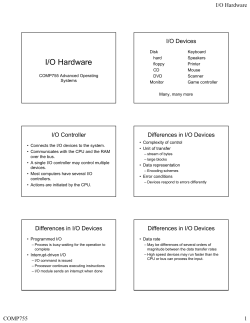 I/O Hardware