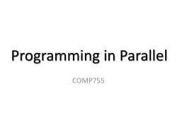 Programming in Parallel