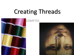 Creating Threads