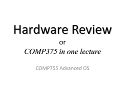 Overview of Computer Hardware