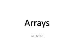 Arrays
