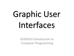 String, intro to GUI