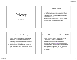 Privacy