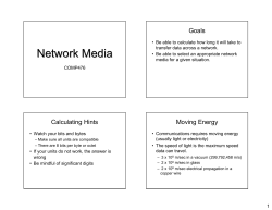 Notes on Network Media