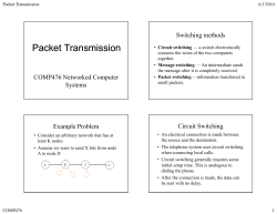 Packet transmission