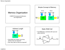 Memory Organization